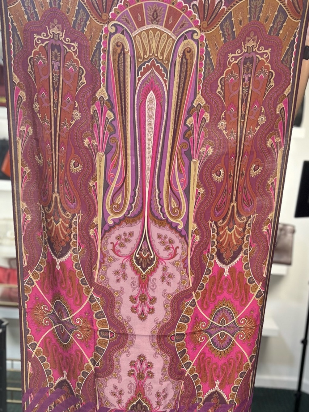 ETRO SILK BLEND SCARF